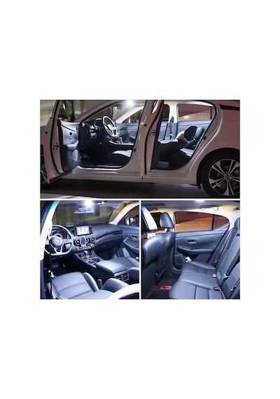 T10 Dipsiz Led Ampul 9 Led Beyaz Işık Park Plaka Tavan Aydınlatma 12v 2 Adet