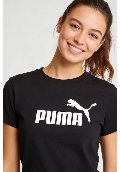 Puma Essentials No.1 Logo Kadın Spor Tişört Siyah
