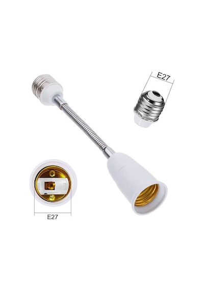 Ledx Dy-104 Esnek Metal Bükülebilir Uzatma E27 Duy