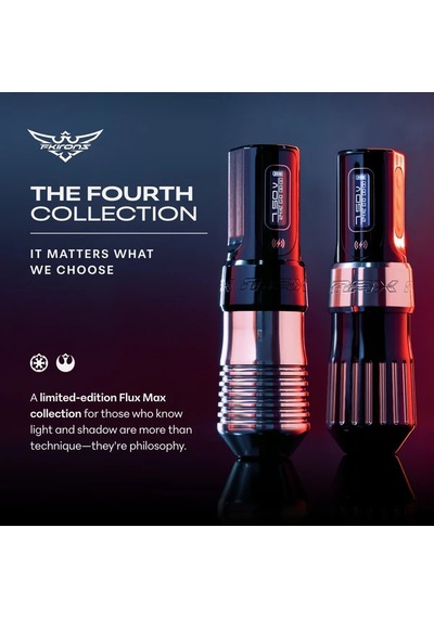 Fk Irons Flux Max The Fourth Collection Dark Edition 4.0mm Çift Bataryalı Kablosuz Dövme Makinesi - Siyah