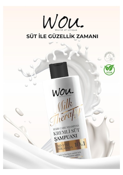 Wou World Of Unique Milk Therapy Şampuan 400 ML