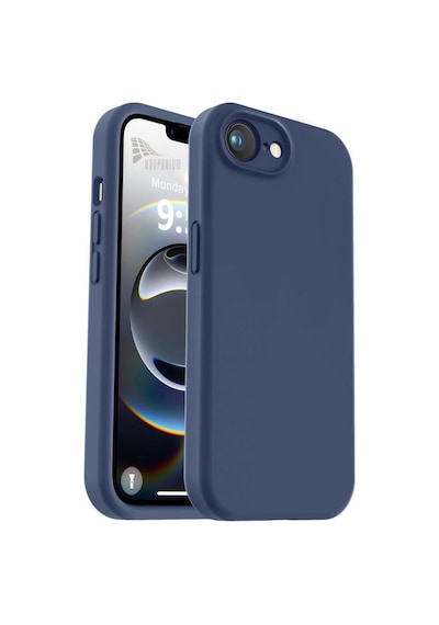 Apple Uyumlu iPhone 16e  Silikon Kılıf - Pastel Renk Tonu Esnek Tam Koruma Kapak - Lacivert