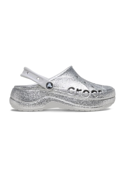 Crocs Baya Platform Glıtter Kadın Terlik 208459-040 Gri