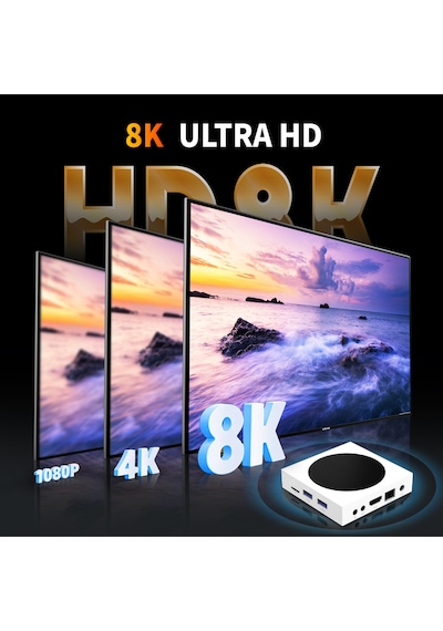 8k Ultra Hd Android 14 Tv Box - 4gb 64gb - Çift Bant Wi-fi 6 Smar