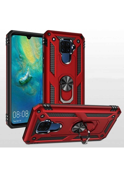 Huawei Mate 30 Lite Kılıf Zore Vega Kapak Gri