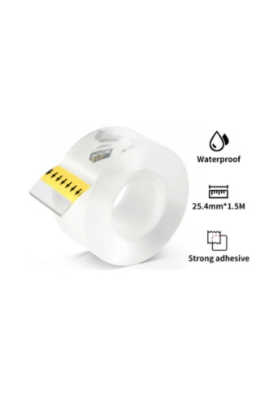 Deli A35201 Şeffaf Montaj Bandı 25.4mmx1.5m Blister