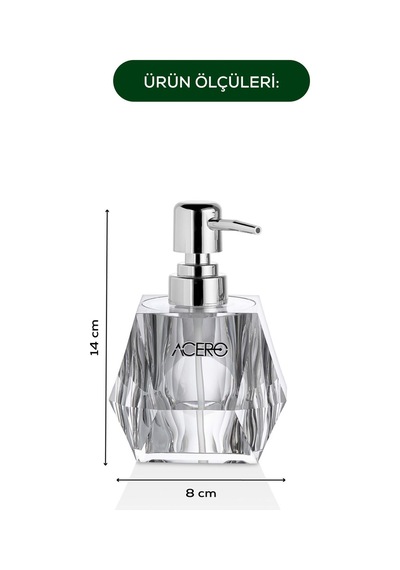 Vienev Akrilik Sıvı Sabunluk 210 Ml Şeffaf 1996 Şeffaf