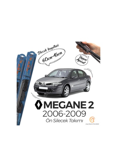 Renault Megane 2 Ön Silecek Takımı 2006-2009 Rbw Hibrit