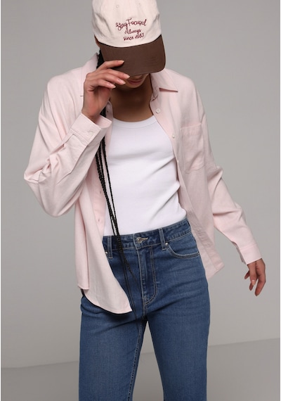 Colin's Colins Boyfriend Fit Shirt Neck Düz Kadın Pembe Uzun Kol Gömlek Cl1079537 Q1.v2 Plı Colin's Colins Boyfriend Fit Shirt Neck Düz Kadın Pembe Uzun Kol Gömlek Cl1079537 Q1.v2 Plı
