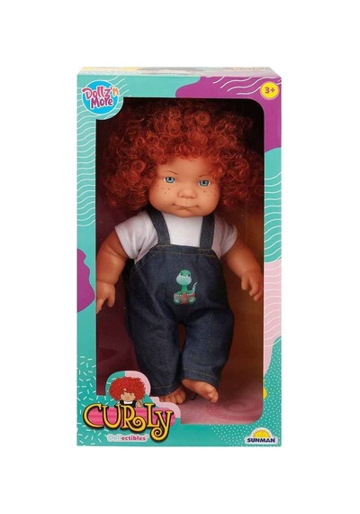 30151 Sunman, Curly Kıvırcık Saçlı Bebek 35 Cm Standart