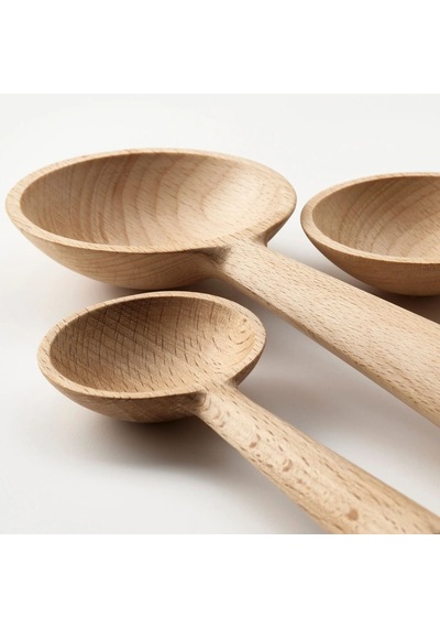 Ikea Flodnejonöga 3 Parça Servis Kaşığı Seti Bej