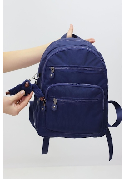 Probag Sevimli Peluş Figürlü Günlük Kadın Sırt Çantası Şık, Kullanışlı, Okula Ve Seyahate Uygun Lacivert