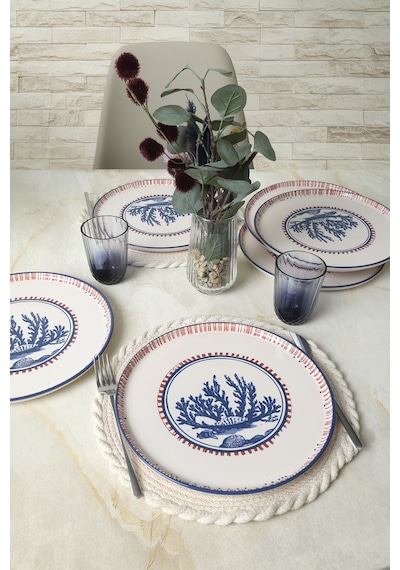 Keramika Marine Wonders Nordic Servis Tabağı 28 Cm 6 Adet 227411 Çok Renkli