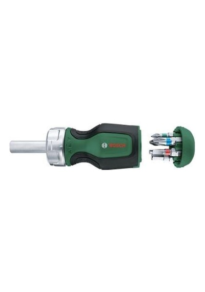 Bosch 6 Uçlu Kısa 6 Uçlu Cırcırlı Tornavida 1600a032uy
