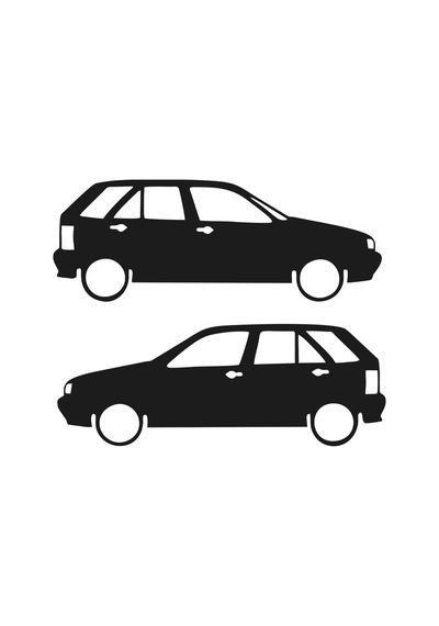 2 Adet Fiat Tipo Basık Oto Sticker - Kelebek Cam Sticker 25x9 Cm