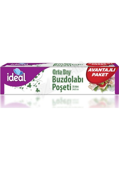 İdeal Buzdolabı Poşeti Orta 30'lu
