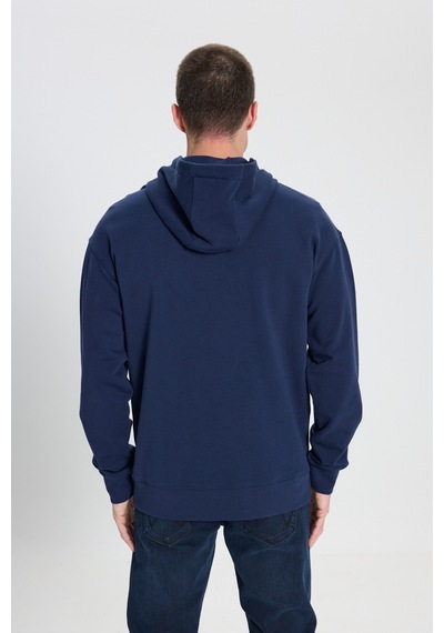 Wrangler Erkek Relaxed Fit Kapüşonlu Sweatshirt W6m95935829 Lacivert