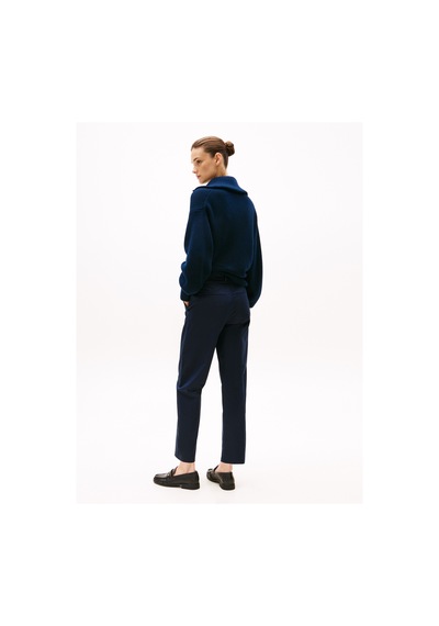 Tommy Hilfiger Co Slım Straıght Chıno Kadın Mavi Pantolon - Ww0ww40504 Mavi
