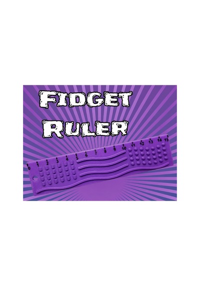 Alvera Dokunsal Fidget Cetveli 3d Baskı Kabartmalı Stres Ve Odaklanma Oyuncağı - Mor