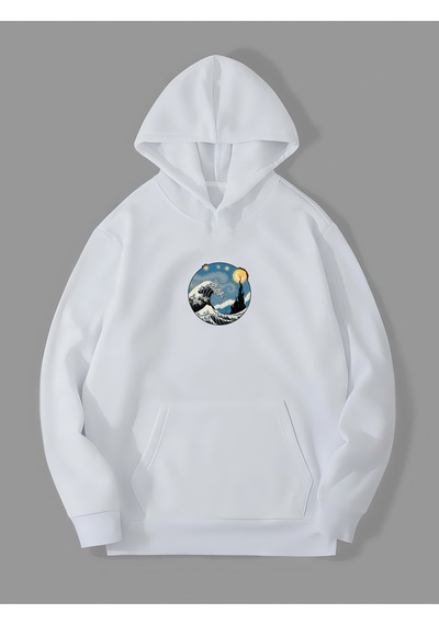 Harmandar 3 İplik Yıldızlı Gece Dalga Baskılı Beyaz Kanguru Cepli Kapüşonlu Sweatshirt Hoodie Dalgabeyazsweat Harmandar 3 İplik Yıldızlı Gece Dalga Baskılı Beyaz Kanguru Cepli Kapüşonlu Sweatshirt Hoodie Dalgabeyazsweat