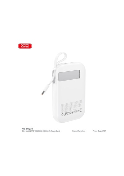 Özel Seri Cihaz Şarjı Cep Bataryası Magsafe Uyumlu Type-c Kablolu Powerbank Pr270 22.5w 10.000mah Çok Renkli