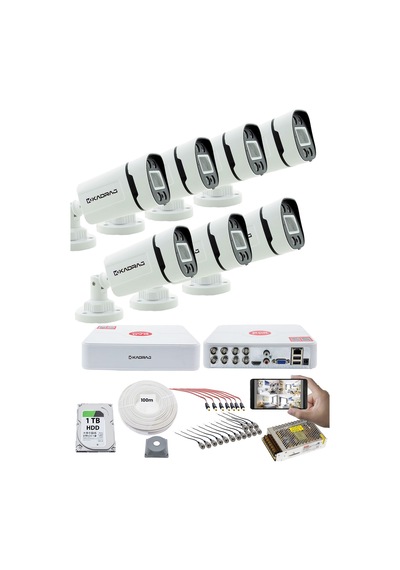 7'lı Kamera Seti - 5mp Sony Seculens Kdj-7s-4w-p-v1