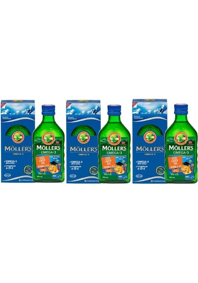 Möller's Omega 3 Tutti Frutti Aromalı Balık Yağı 3 x 250 ML