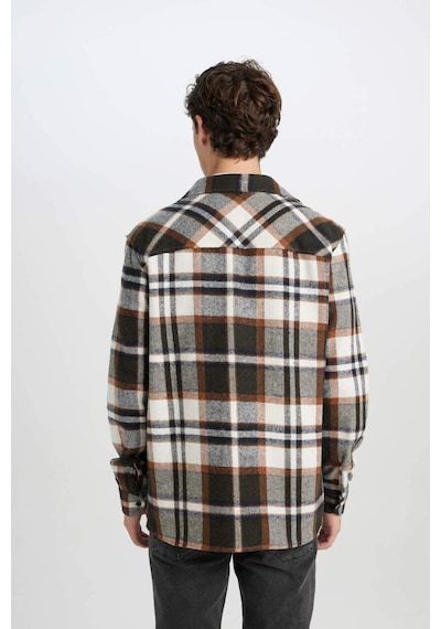 DeFacto Regular Fit Kareli Oduncu Flanel Uzun Kollu Gömlek S9275AZ24AUKH406 DeFacto Regular Fit Kareli Oduncu Flanel Uzun Kollu Gömlek S9275AZ24AUKH406