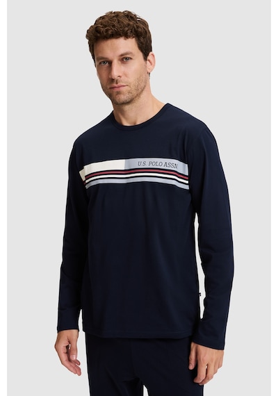 U.S. Polo Assn. Erkek Lacivert Pijama Takımı 50333257 Vr033