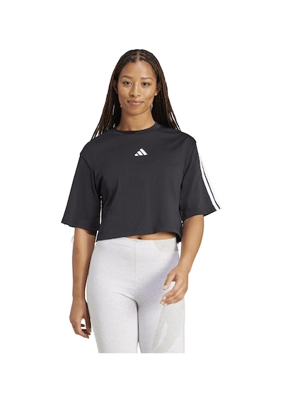 Adidas W 3s Tr Kadın Spor Tişört - Jd4998 Siyah