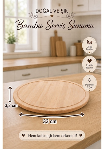 Bambu Döner Sunumluk 33x33 Cm Pizza Standı Ahşap Döner Servis Tepsisi Oluklu Kenarlı Kahvaltılık Pasta Peynir Sunum Tabağı Bej Bej Bambu Döner Sunumluk 33x33 Cm Pizza Standı Ahşap Döner Servis Tepsisi Oluklu Kenarlı Kahvaltılık Pasta Peynir Sunum Tabağı Bej Bej