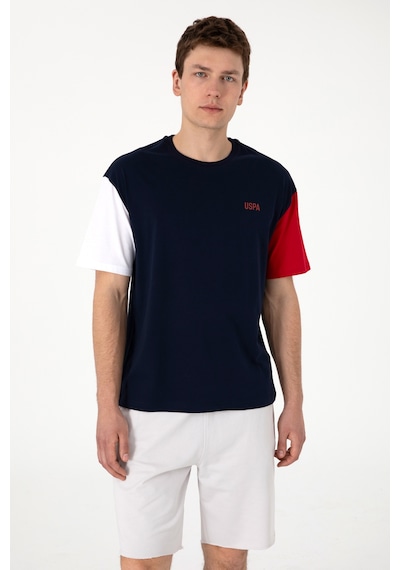 U.S. Polo Assn. Erkek Comfort Fit Bisiklet Yaka Lacivert Tişört 50306921-VR033