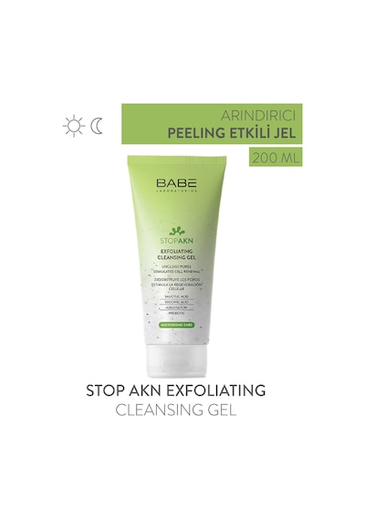 Babe Stop Akn Exfoliating Cleansing Peeling Etkili Temizleme Jeli 200 ML