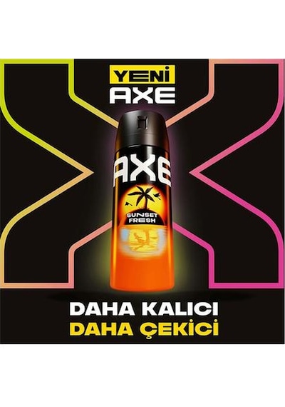 Axe Spray Erkek Deodorant Sunset Fresh 150 Ml