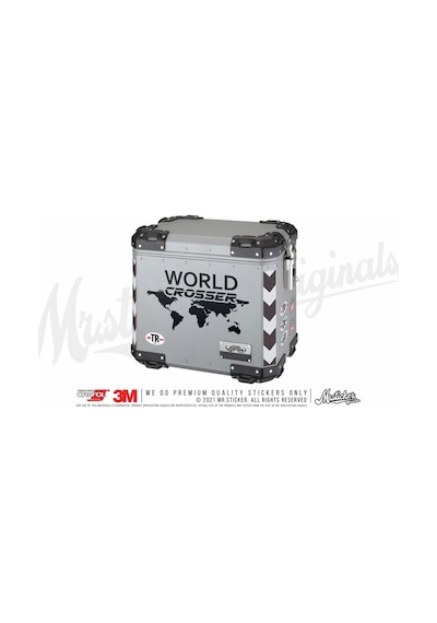 Bay Etiket Cse1 World Crosser (Dunyayi Gezen) Yazili Mat Siyah