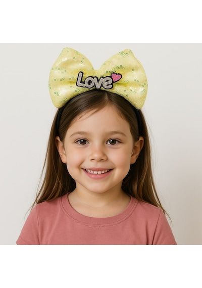 Led Işıklı Love Yazılı Sarı Fiyonk Taç Kız Çocuk Parti Tacı - Ezjı-718122 18