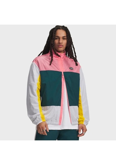 Under Armour Icon Woven Track Erkek Pembe Polo Yaka Tişört