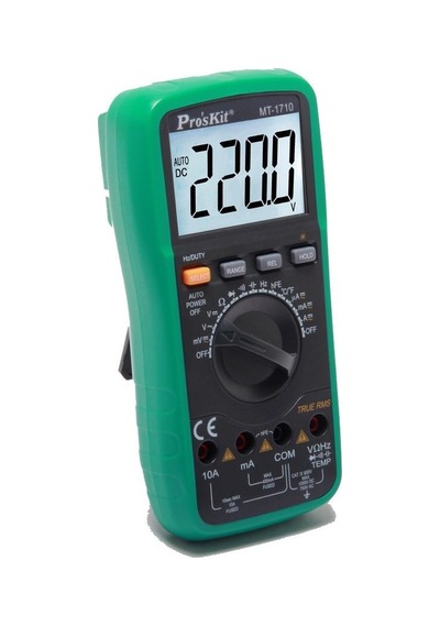 Ten,proskit Mt-1710 True Rms Dijital Multimetre, 3-3/4 Gerçek Rms Otomatik Aralık Multimetresi