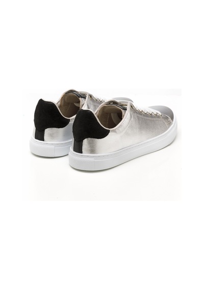 Gümüş Siyah Sim Sneaker Günlük Kadın Mar-25y-209-02 John May Gümüş-siyah Sim Gümüş Siyah Sim Gümüş - Siyah