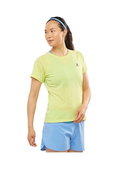 Salomon Cross Run Kadın Koşu Tişörtü Lc1729400 Sarı