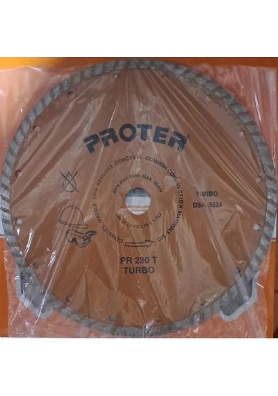 Proter Pr 230 T Turbo Elmas Kesici Testere 230 X 2.4 X 7.0 X 22.23 Mm Proter