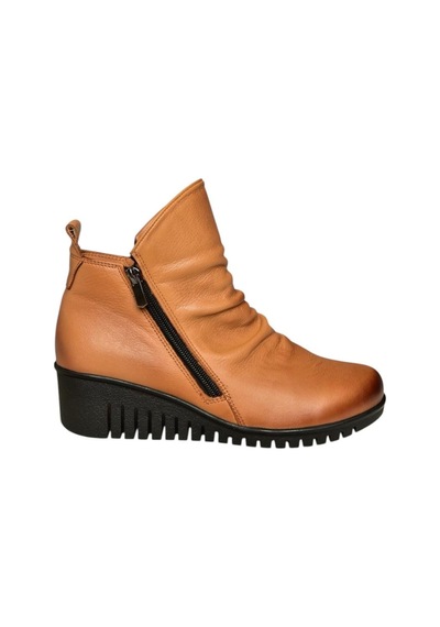 Fox Shoes V324200303 Taba Hakiki Deri Dolgu Tabanlı Kadın Bot Taba-hakiki Deri