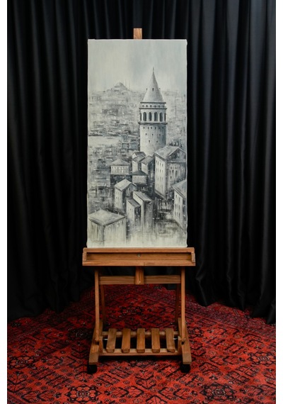 Galata Kulesi Ve Eski Evler
