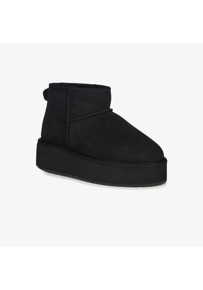 Emu Australia Stinger Micro Flatform Kadın Siyah Bot W13082 Siyah