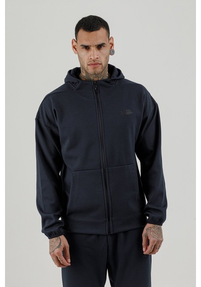 Airlife Clubby Ir Zone Tam Boy Fermuarlı Erkek Kapüşonlu Sweatshirt Lacivert