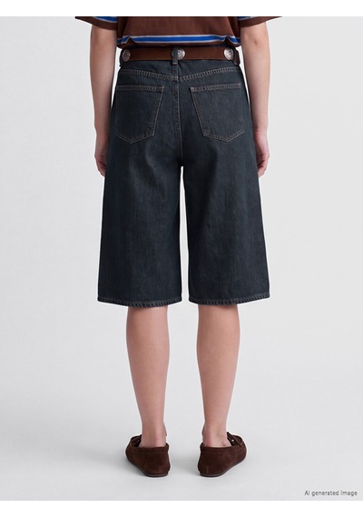 Lcw Jeans İndigo Beli Kemerli Kadın Jean Pantolon