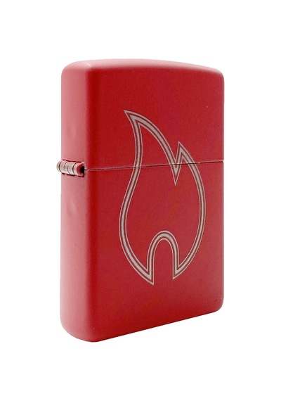 Zippo Red Flame Dizayn Çakmak Kırmızı