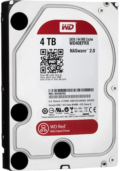 Western Digital Red WD40EFRX 3.5" 4 TB 5400 RPM SATA 3 HDD