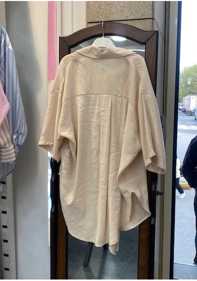 Pera Moda Önden Bağlamalı Uzun Kimono Yazlık İnce Gömlek Hırka Modeli Bej