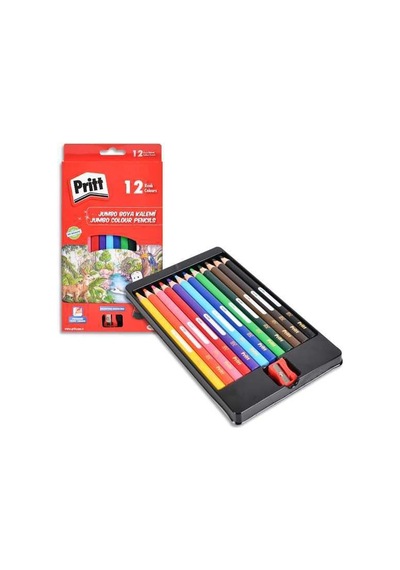 12 Renk Kuru Boya Çok Renkli